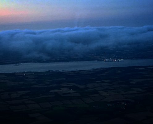 Flight over Edinburgh